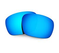 HKUCO Mens Compatible/Replaceable Lenses for Oakley Badman Sunglasses Blue Polarized