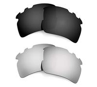 HKUCO Mens Compatible/Replaceable Lenses for Oakley Flak 2.0 Vented Black/Titanium Sunglasses