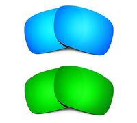 HKUCO Mens Compatible/Replaceable Lenses For Oakley Holbrook Blue/Green Sunglasses