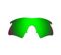 HKUCO Mens Compatible/Replaceable Lenses For Oakley M Frame Heater Sunglasses Emerald Green Polarized