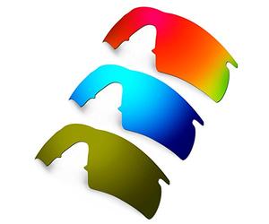 HKUCO Mens Compatible/Replaceable Lenses for Oakley M Frame Hybrid Red/Blue/Bronze Sunglasses