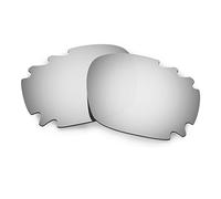 HKUCO Mens Compatible/Replaceable Lenses For Oakley Racing Jacket Vented Sunglasses Titanium Mirror Polarized
