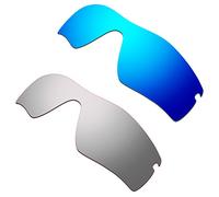 HKUCO Mens Compatible/Replaceable Lenses For Oakley Radar Path Blue/Titanium Sunglasses