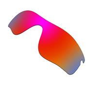 HKUCO Mens Compatible/Replaceable Lenses For Oakley RadarLock Path Sunglasses Red Polarized