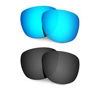 HKUCO Mens Compatible/Replaceable Lenses For Oakley Trillbe X Sunglasses Blue/Black Polarized