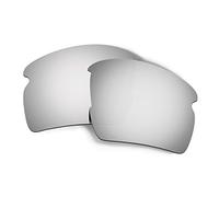 HKUCO Plus Mens Compatible/Replaceable Lenses For Oakley Flak 2.0 XL Sunglasses Titanium Mirror Polarized
