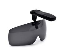 HKUCO RafPerzare Occhiali da sole Clip Nero Polarizzato lenti Hat Visors Clip-on Occhiali da sole Per Pesca/Bicicletta/Escursionismo/Golf UV400 Protect
