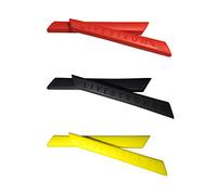 HKUCO Red/Back/Yellow Compatible/Replaceable Silicone Leg Set for Oakley Minute 2.0 Sunglasses Earsocks Rubber Kit
