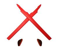 HKUCO Red Compatible/Replaceable Silicone Leg Set For Oakley Crosslink Sunglasses Earsocks Rubber Kit