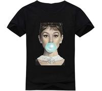 Hkvbukhnkgf Diytshirt Audrey Hepburn Quote T-Shirt, Custom Women's 100% Cotton T-Shirt with Audrey Hepburn Quote