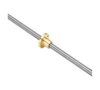 HKVTVCYPYA 1 pz T14 vite di comando asta trapezoidale filettatura 14 mm 3 mm/6 mm con dado in ottone lunghezza 100 mm-1200 mm for stampante 3D(Lead 6mm-350mm with Nut)