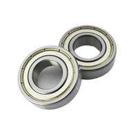 HKVTVCYPYA 10 pezzi 6004 2RS ZZ 20 * 42 * 12 mm 6004ZZ diametro interno 20 mm cuscinetti a sfere a gola profonda in acciaio cromato(6004 ZZ Normal)