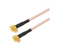 HKVTVCYPYA 10 Pezzi Connettore Maschio-maschio MCX Ad Angolo Retto Cavo Coassiale RF RG316 Cavo Di Prolunga Coassiale A Treccia(MCX M90 to MCX M90-20CM)