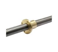HKVTVCYPYA 1PC T10 Vite di comando Lunghezza 100/200/300/400/500/600mm Passo 2/4/8/10/12mm Vite e dado trapezoidali(Lead 10mm-250mm)