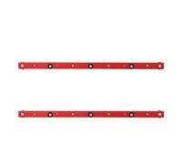 HKVTVCYPYA 2 pezzi 30 modello T slot track mitra barra cursore calibro asta in lega di alluminio lavorazione del legno fai da te strumenti for falegname sega da tavolo(450mm red)