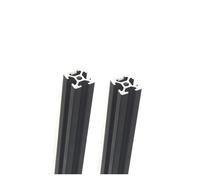HKVTVCYPYA 2 pezzi di profilati in alluminio con scanalatura a T 2020 neri e argento, guida lineare for macchina for incisione laser CNC(Svart,150mm)