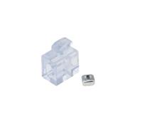 HKVTVCYPYA 24 pezzi di profilo in alluminio standard UE, particelle di gomma trasparente, blocco di plastica 2020/3030/4040/4545(4040 Spacer Block)