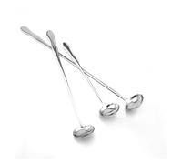 HKVTVCYPYA 4 pezzi 20/25/30 cm manico lungo cucchiaio agitatori for caffè cucchiaino ghiacciato in acciaio inossidabile for miscelazione del latte agitazione(25cm)