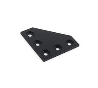 HKVTVCYPYA 4 pezzi tipo L 5 fori 90 gradi piastra di giunzione angolare staffa angolare striscia di giunzione for profilo in alluminio 2020(L5 Black)
