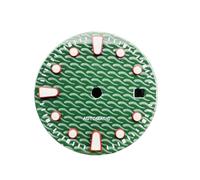 HKVTVCYPYA Accessori for la modifica dell'orologio meccanico ondulato con quadrante da 29 mm, compatibili con il movimento 2813 8215 8200(Green)