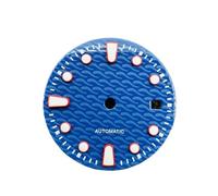HKVTVCYPYA Accessori for la modifica dell'orologio meccanico ondulato con quadrante da 29 mm, compatibili con il movimento 2813 8215 8200(Blue)