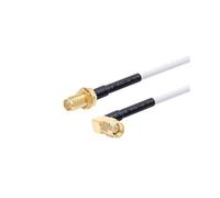 HKVTVCYPYA Adattatore for connettore di prolunga for antenna coassiale SMA maschio da 1M-15M a RG58 da 50ohm(SMA F to SMA M90-2M)
