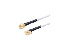 HKVTVCYPYA Adattatore for connettore di prolunga for antenna coassiale SMA maschio da 1M-15M a RG58 da 50ohm(SMA M to SMA F90-2M)