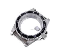 HKVTVCYPYA Cassa da 38 mm piatta/data finestra quadrante da 28,5 mm vetro zaffiro compatibile for movimento NH35 NH36 NH38 4R36 NH72(NO.1 Glass Back A)