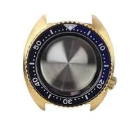 HKVTVCYPYA Cassa dell'orologio in oro Pvd da 45 mm quadrante da 28,5 mm anelli con capitolo nero puro vetro zaffiro compatibile for movimento Nh35 Nh36 Nh34(Black Steel Chapter2)