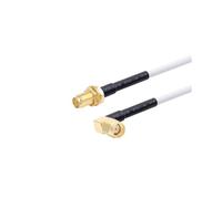 HKVTVCYPYA Cavo Coassiale SMA Maschio A SMA Maschio RG58 50ohm, Adattatore For Cavo Di Prolunga Antenna WiFi, Connettore SMA Maschio, 1M-20M, Pigtail(RP SMA F to RP M90-20M)