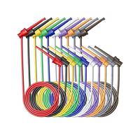 HKVTVCYPYA Cavo di prova con gancio P1520 da 10 pezzi, morsetto doppio IC da 1 metro for test elettronici