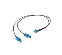 HKVTVCYPYA Cavo splitter for antenna GPS for auto for schermo Android Audio Fakra Z 1x maschio a 2x femmina ad angolo retto tipo Y RG174(Z M to ZLM ZLM-3M)