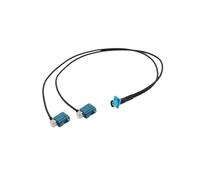 HKVTVCYPYA Cavo splitter for antenna GPS for auto for schermo Android Audio Fakra Z 1x maschio a 2x femmina ad angolo retto tipo Y RG174(Z M to ZF90 ZF90-30CM)