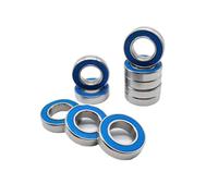HKVTVCYPYA Cuscinetto MR126RS 10 pezzi 6x12x4 mm ABEC-7 for hobby, auto elettrica RC, camion, cuscinetti a sfera blu sigillati(10PMR63RS-Blue)