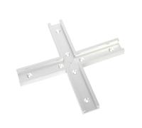 HKVTVCYPYA Kit di intersezione for binario a T tipo 30 da 4 pezzi, scivolo for scanalatura a T in alluminio, tavolo for mitra, dima trasversale, utensili for falegnameria(White)