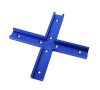 HKVTVCYPYA Kit di intersezione for binario a T tipo 30 da 4 pezzi, scivolo for scanalatura a T in alluminio, tavolo for mitra, dima trasversale, utensili for falegnameria(Blue)