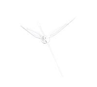 HKVTVCYPYA Lancette del quadrante dell'orologio bianco nero da 29 mm compatibili con il kit di strumenti di riparazione del movimento automatico NH35 NH36(White hands)