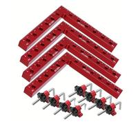 HKVTVCYPYA Pannello di posizionamento del pannello di giunzione ausiliario a forma di L da 160 mm, clip fissa, squadra da carpentiere, righello(4 Pack)