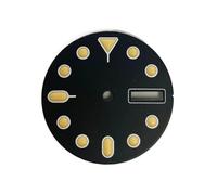 HKVTVCYPYA Quadrante arancione for orologio da 28,5 mm C3 con calendario singolo e doppio luminoso, accessori compatibili con il movimento NH35/NH36A(Double Calendar)