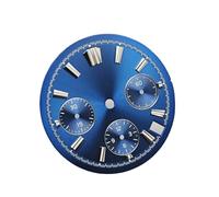 HKVTVCYPYA Quadrante da 29,5 mm con bagliore blu ghiaccio Effetto BGW9 Movimento della mano al quarzo Accessori Chiodo del piede 3.0 compatibile for VK63(Blue dial)