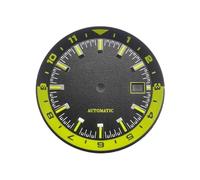 HKVTVCYPYA Quadrante da 36,5 mm con anello interno quadranti luminosi verdi compatibili con il movimento NH35 NH36(5)