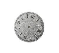 HKVTVCYPYA Quadrante dell'orologio da 28,5 mm con scala digitale, accessori luminosi blu compatibili con il movimento NH35/NH36(White)
