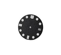 HKVTVCYPYA Quadrante dell'orologio da 28,5 mm Meteorite strutturato Accessori modificati luminosi verdi resistenti compatibili con il movimento NH35(Svart)