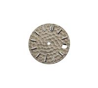 HKVTVCYPYA Quadrante dell'orologio da 28,5 mm Quadrante con superficie strutturata Accessori luminosi verdi compatibili con il movimento NH35(Silver Grey)