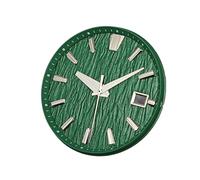 HKVTVCYPYA Quadrante dell'orologio da 33,5 mm + lancette con struttura in betulla bianca con data singola. Sostituisci gli accessori compatibili con il movimento NH35(Green)
