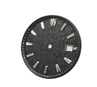 HKVTVCYPYA Quadrante dell'orologio da 33,5 mm Superficie con struttura in betulla con data singola Sostituisci gli accessori compatibili con il movimento NH35 NH36(Svart)