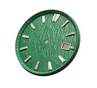 HKVTVCYPYA Quadrante dell'orologio da 33,5 mm Superficie con struttura in betulla con data singola Sostituisci gli accessori compatibili con il movimento NH35 NH36(Green)