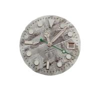 HKVTVCYPYA Quadrante for orologio da 29 mm con lancette blu meteorite compatibili con il movimento automatico ETA2836/2824. Accessori mod.(A4 Green Second Hand)