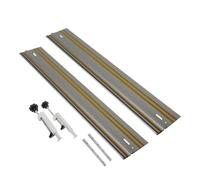 HKVTVCYPYA Set di giunzione universale for guide di scorrimento da 2 pezzi e morsetto ad angolo retto for guida parallela for sega circolare(2 Pack 1400mm B)