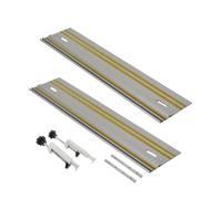 HKVTVCYPYA Set di giunzione universale for guide di scorrimento da 2 pezzi e morsetto ad angolo retto for guida parallela for sega circolare(2 Pack 800mm B)